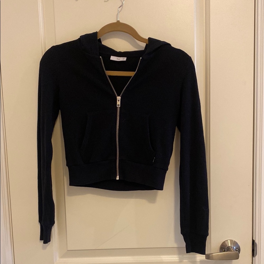 Black Zip-Up Hoodie